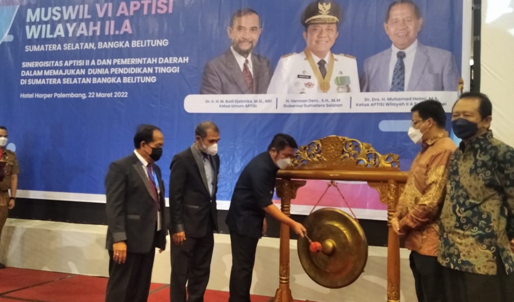 Buka Muswil ke VI APTISI, Hal Ini Disampaikan Gubernur Sumsel